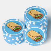 Burrito cartoon illustratie poker chips (Opstapeling)