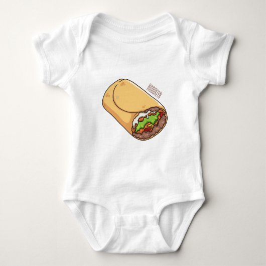 Burrito cartoon illustratie romper (Voorkant)