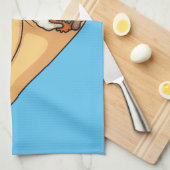 Burrito cartoon illustratie theedoek (Quarter Fold)