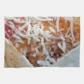 Burrito Cheese Funny Food Background Theedoek (Horizontaal)