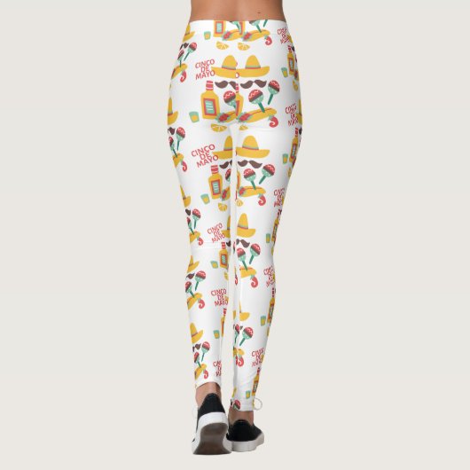 burrito cinco de mayo leggings (Achterkant)