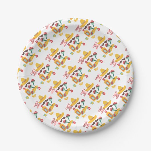 burrito cinco de mayo papieren bordje (Voorkant)