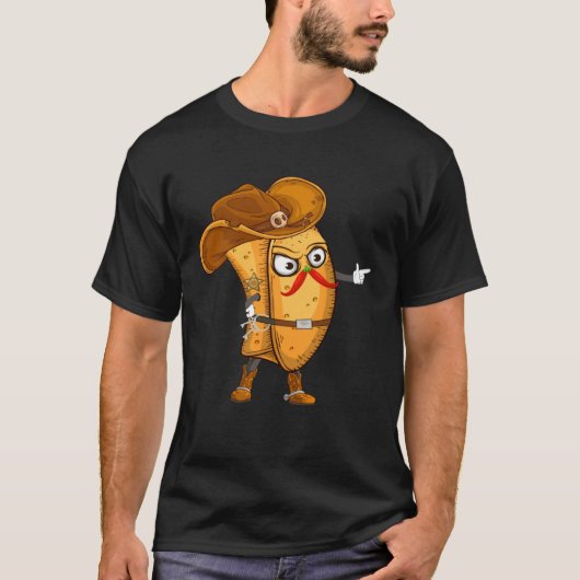 Burrito Cop  Mexican Food  Tacos Day 5 de Mayo T-shirt (Voorkant)