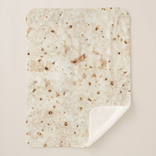Burrito Deken Meel Tortilla Sherpa Fleece Gooi (Voorkant)