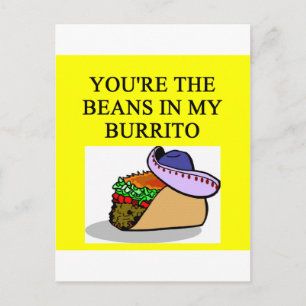 BURRITO en bonenliefhebber Briefkaart