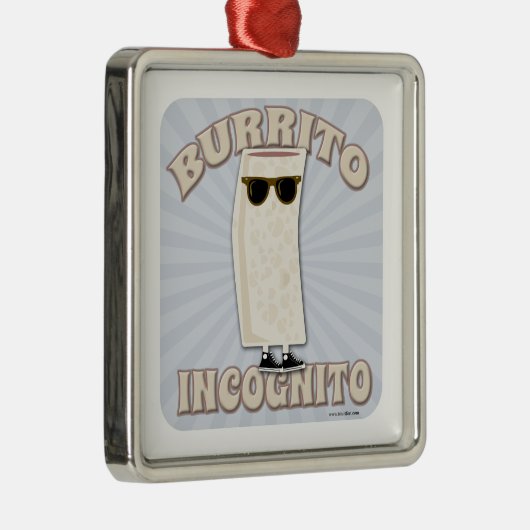 Burrito Incognito Metalen Ornament (Rechts)