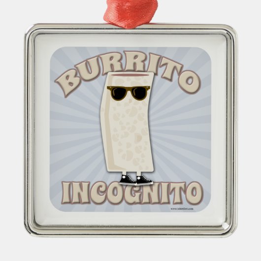 Burrito Incognito Metalen Ornament (Voorkant)
