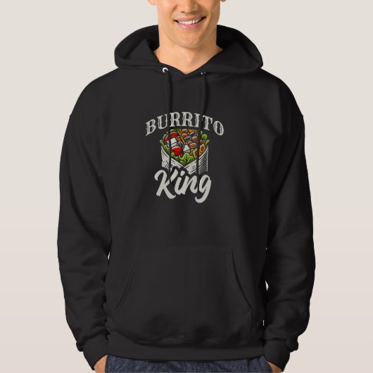 Burrito King Burrito houdt van liefhebbers Hoodie (Voorkant)