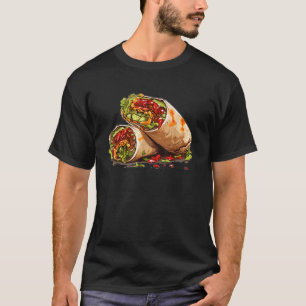 Burrito Lunch Tijd voor Costume Food Lovers T-shirt