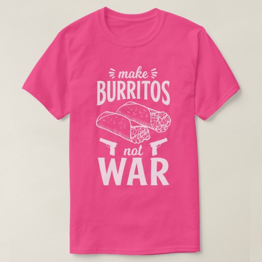 Burrito Mexican Food T-shirt (Design voorkant)