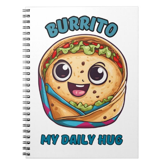 Burrito Mijn dagelijkse knuffel Notitieboek (Voorkant)
