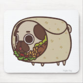 Burrito Pug Mousepad Muismat (Voorkant)