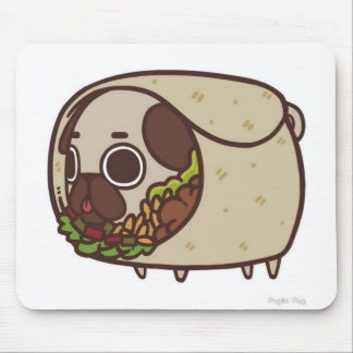 Burrito Pug Mousepad Muismat