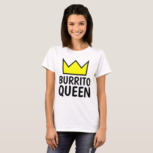 BURRITO QUEEN T-shirts (Voorkant volledig)