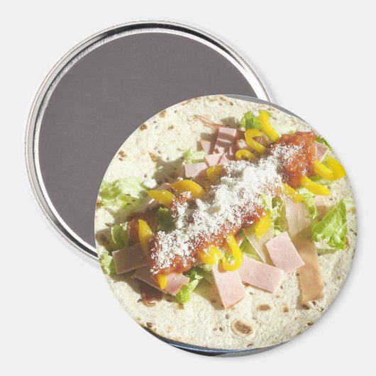 Burrito Wrap Koelkast Magnet (Voorkant / Achterkant)