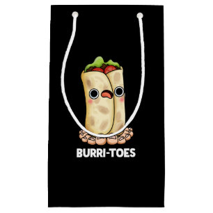 Burritoes Funny Burrito Pun Dark BG Klein Cadeauzakje