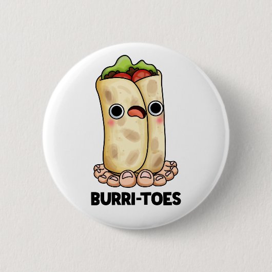 Burritoes Funny Burrito Pun Ronde Button 5,7 Cm (Voorkant)