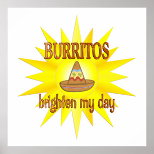 Burritos Brighten Poster