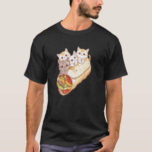 Burrito's En Katten Grappig Mexicaans Eetontwerp V T-shirt