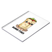Burrito's Grappige Burrito Woordgrap Notitieboek (Linkerzijde)