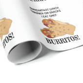 Burrito's Ik eet alleen burrito Cadeaupapier (Rol Hoek)