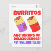 Burritos is een waanzinnig verhaal briefkaart (Voorkant / Achterkant)