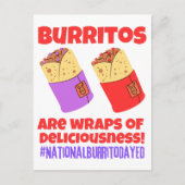 Burritos is een waanzinnig verhaal briefkaart (Voorkant)