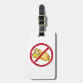 Burrito's mogen geen humoristisch voedselverbod te bagagelabel (Voorkant verticaal)