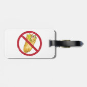 Burrito's mogen geen humoristisch voedselverbod te bagagelabel (Achterkant horizontaal)