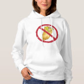 Burrito's mogen geen humoristisch voedselverbod te hoodie (Voorkant)