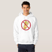 Burrito's mogen geen humoristisch voedselverbod te hoodie (Voorkant volledig)