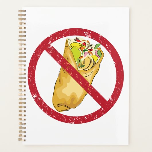 Burrito's mogen geen humoristisch voedselverbod te planner (Voorkant)