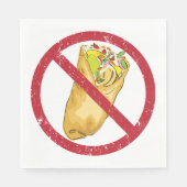 Burrito's mogen geen humoristisch voedselverbod te servet (Voorkant)