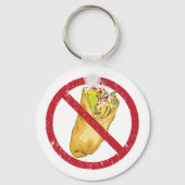 Burrito's mogen geen humoristisch voedselverbod te sleutelhanger (Voorkant)