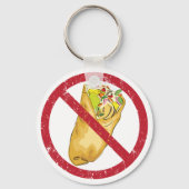 Burrito's mogen geen humoristisch voedselverbod te sleutelhanger (Achterkant)