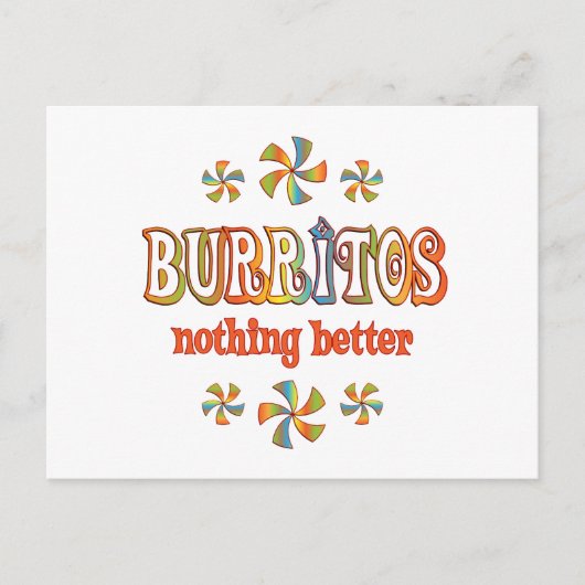 Burritos niets beters briefkaart (Voorkant)