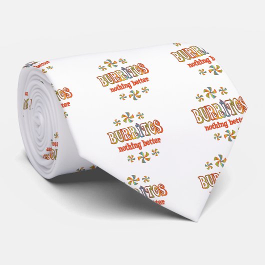 Burritos niets beters stropdas (Opgerold)