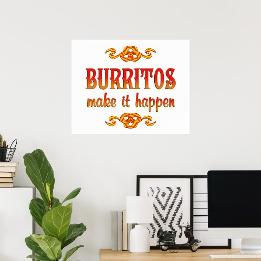 Burritos Poster (Thuiskantoor)