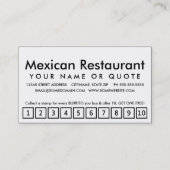 burritos. trouwerekaart klantenkaartje (Achterkant)