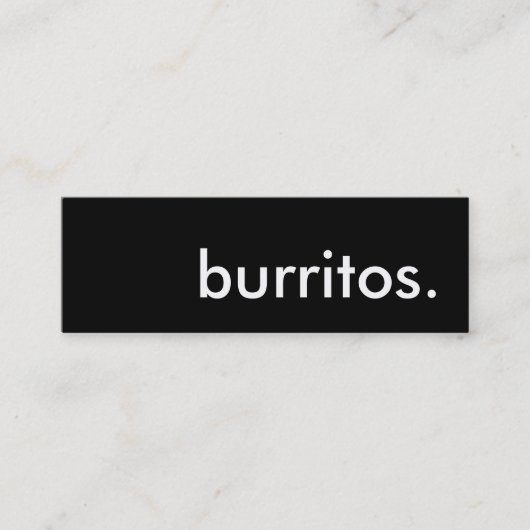 burritos. trouwerekaart klantenkaartje (Voorkant)