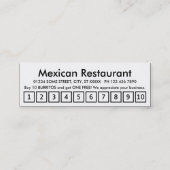 burritos. trouwerekaart klantenkaartje (Achterkant)