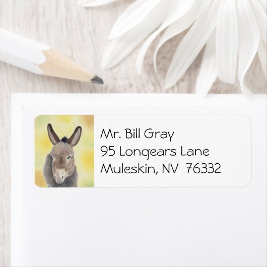 Burro-adreslabel Etiket (Insitu)