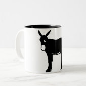 Burro Catala - Tassa Tweekleurige Koffiemok (Voorkant links)
