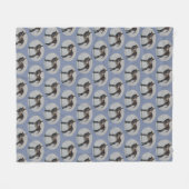 Burro Frenzy Fleece Deken (Blauw) (Voorkant (Horizontaal))