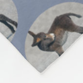 Burro Frenzy Fleece Deken (Blauw) (Hoek)
