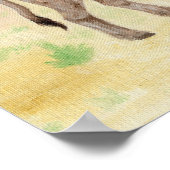 Burro met mandjesafdrukken poster (Hoek)