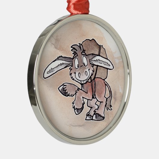 Burro Metalen Ornament (Rechts)