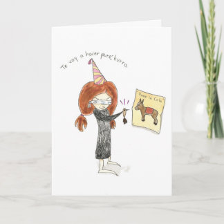 Burro Tarjeta DE Cumpleaños Kaart