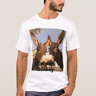 Burros, ik ben met een ezel t-shirt