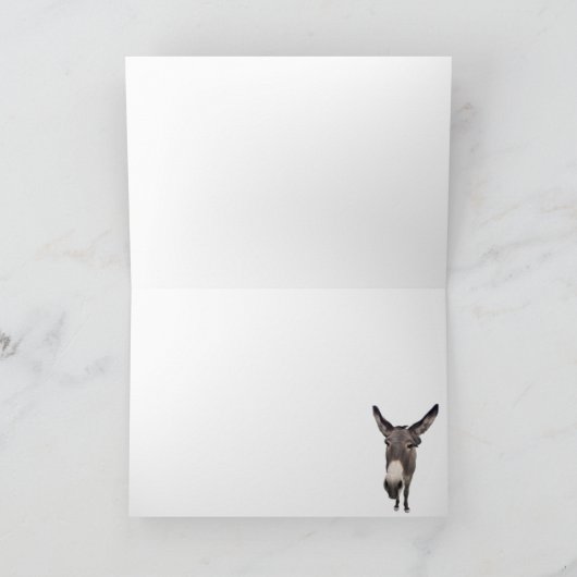 burros on route 66 greeting card (blank inside) kaart (Binnen)